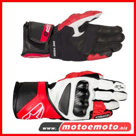 MOTO E MOTO  Abbigliamento » Guanti » Alpinestars » Alpinestars New Sp8  Bianchi Rossi