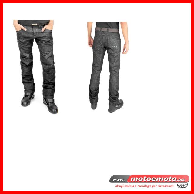 Pantaloni Moto Jeans Donna OJ Muscle Lady Elasticizzato Blu