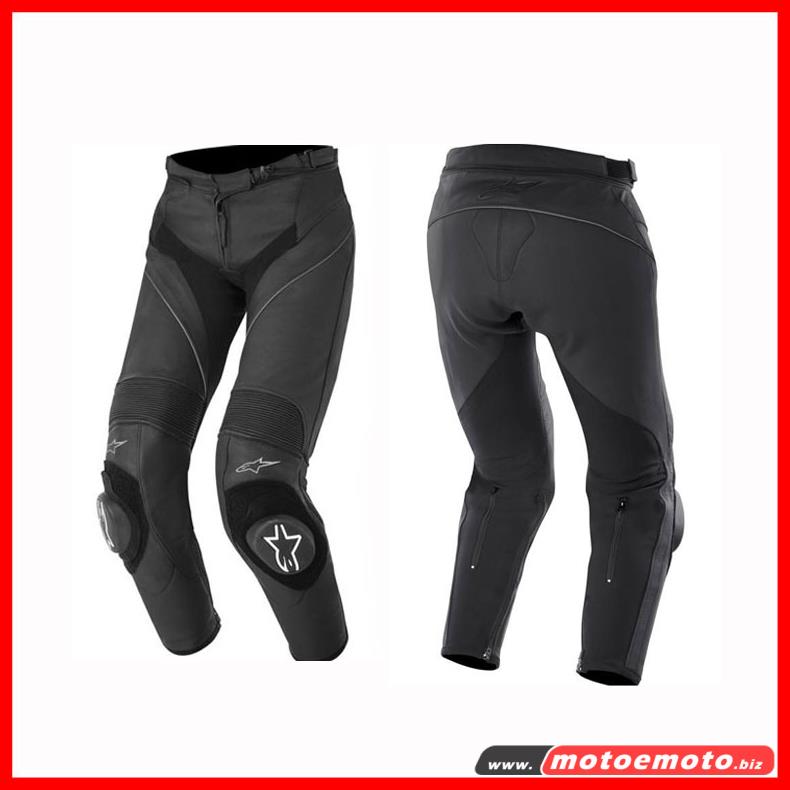 Alpinestars Pantaloni Moto Pelle Gp Plus Nero Protezioni Slider