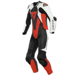 MOTO E MOTO  Technical Wear » Leather Suits 1Pc » Dainese » Dainese Laguna  Seca 5 Perforated 1 Pc Suit Black White Red